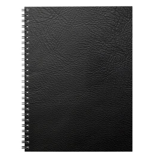 Carnet Cuir noir (Devant)