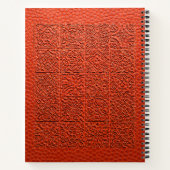 Carnet Cuir orange incorporé (Dos)