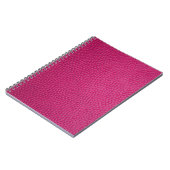 Carnet Cuir rose (Côté gauche)