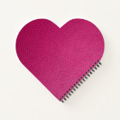 Carnet Cuir rose (Dos)