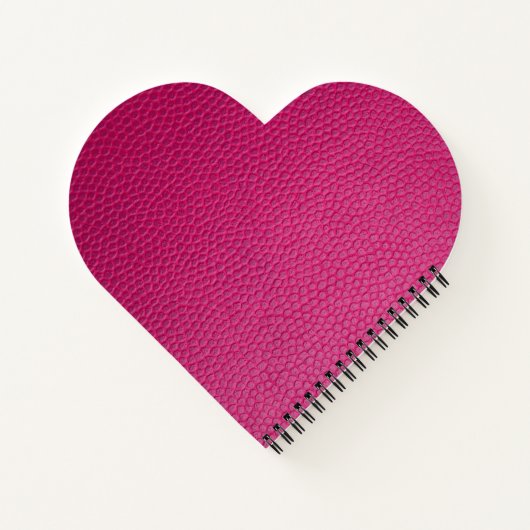 Carnet Cuir rose (Dos)