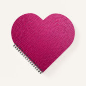 Carnet Cuir rose (Devant)