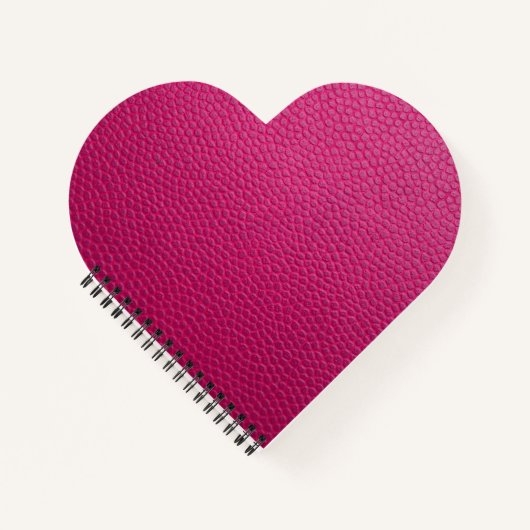 Carnet Cuir rose (Devant)