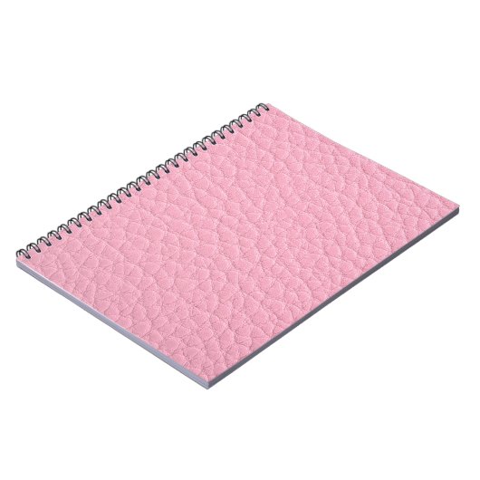Carnet Cuir rose (Côté gauche)