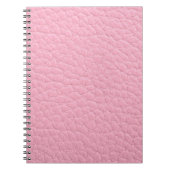 Carnet Cuir rose (Devant)