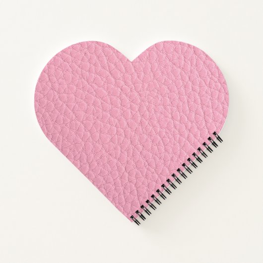 Carnet Cuir rose (Dos)