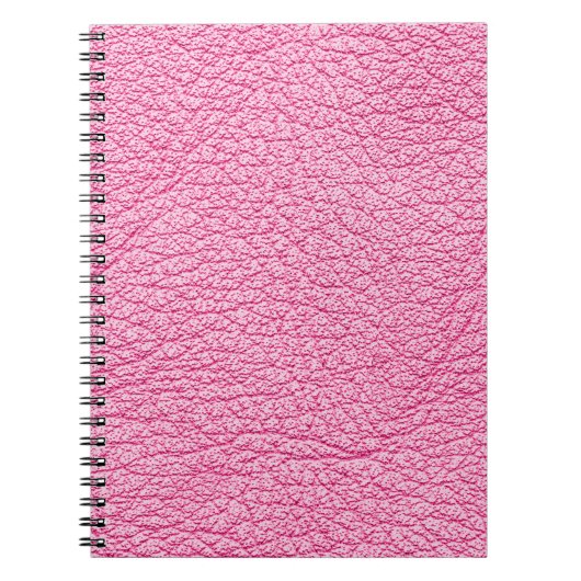 Carnet Cuir rose gros plan, arrière - plan texturé. (Devant)