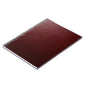 Carnet Cuir rouge foncé texturé (Côté gauche)