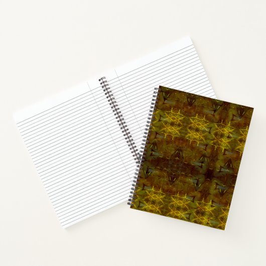 Carnet cuir synthétique et couture dorée 001 (Intérieur)