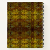 Carnet cuir synthétique et couture dorée 001 (Dos)