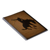 Carnet Cuir Western Sauvage Ouest Rustique Campagnard Cow (Côté Droit)