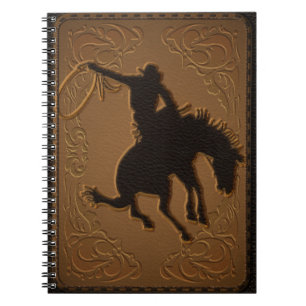 Carnet Cuir Western Sauvage Ouest Rustique Campagne Cow-b