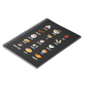 Carnet Cuisine asiatique Kawaii Sushi Riz Poisson Ramen L (Côté gauche)