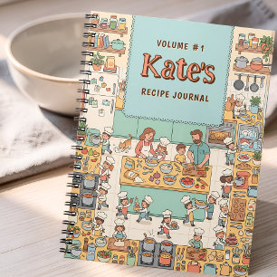 Carnet Cuisine de famille mignonne et cosy - Recette pers
