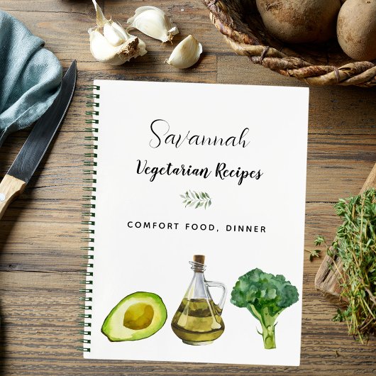 Carnet Cuisine de recettes aliments légumes végétariens