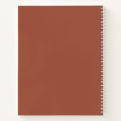 Carnet Cuisine de script en terre cuite moderne Recette C (Dos)