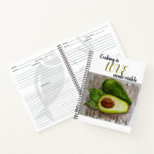 Carnet Cuisine de soumission Art Design Avocado Recette (Intérieur)
