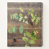 Carnet Cuisine en bois rustique personnalisée Recette de  (Dos)