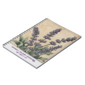 Carnet Cuisine Herboriste Lavande Ancienne (Côté gauche)