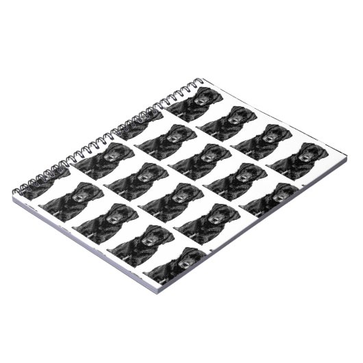 Carnet Cuisine Labrador Chien noir Chien Chien Chien Chie (Côté gauche)