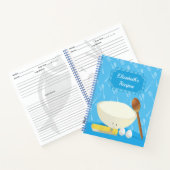 Carnet Cuisine souriante illustrée Nom de l'ingrédient Re (Intérieur)