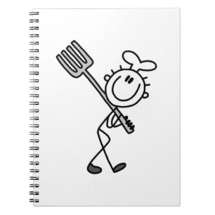 Carnet Cuisinier Bonhomme Allumette Avec Fourchette
