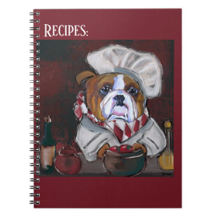 Carnet Cuisinier Bouledogue
