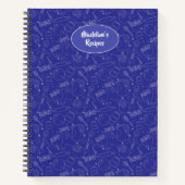 Carnet Cuisson Ustensile Muffin Flour Sucre Motif sans so (Devant)