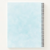 Carnet Cuite Kitten blanc avec de beaux yeux bleus (Dos)