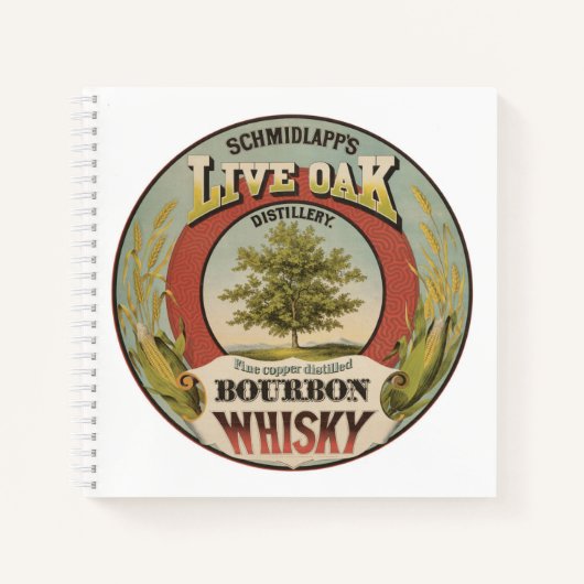 Carnet Cuivre fin Distillé Bourbon Whisky. (Devant)
