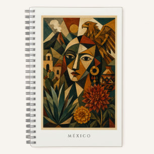 Carnet Culture d'héritage mexicain I Art de voyage cubist