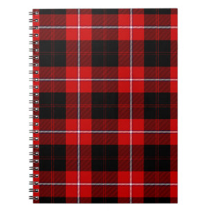 Carnet Cunningham Tartan rouge noir