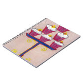 Carnet Cupcake Art Imprimer avec cerise et Arrière - plan (Côté gauche)