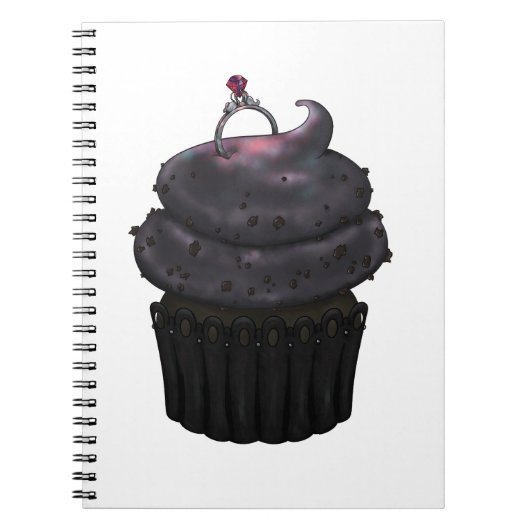 Carnet Cupcake Fiançailles doux (Devant)