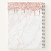 Carnet Cupcake Rose Gold Parties scintillant Drives Marbl (Dos)