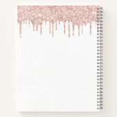Carnet Cupcake Rose Rose Parties scintillant or Drives bo (Dos)