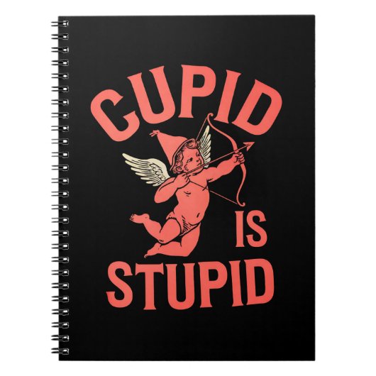 Carnet Cupid est stupide drôle de la Saint-Valentin (Devant)
