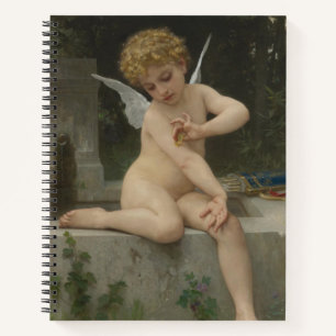 Carnet Cupidé avec papillon (par Bouguereau)