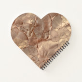 Carnet Cupper Rose Cacked, Textures Métalliques (Dos)