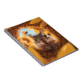 Carnet Curieux Chipmunk Jeter Un Coup D'Oeil À Travers To (Côté Droit)
