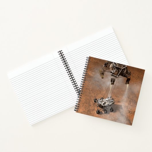 Carnet Curiosity Arrivant Sur La Surface Martienne. (Intérieur)