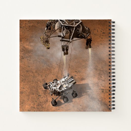 Carnet Curiosity Arrivant Sur La Surface Martienne. (Dos)