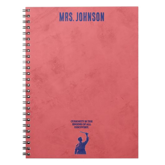 Carnet Curiosity Engine of All Discovery Science Quote (Devant)