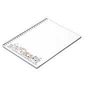 Carnet Curious Paws - Cute Cats Friends Peeking (Côté gauche)