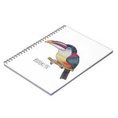 Carnet Curl crested aracari bird cartoon (Côté gauche)
