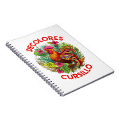 Carnet Cursillo DeColores Coq Monstera Fleurs (Côté Droit)