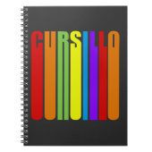 Carnet Cursillo Texte Allongé Coloré Foi Chrétienne (Devant)