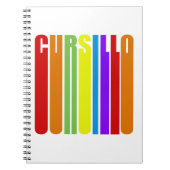 Carnet Cursillo Texte Allongé Coloré Foi Chrétienne (Devant)