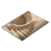 Carnet Curved Staircase Minimalist Beige Notebook (Côté gauche)