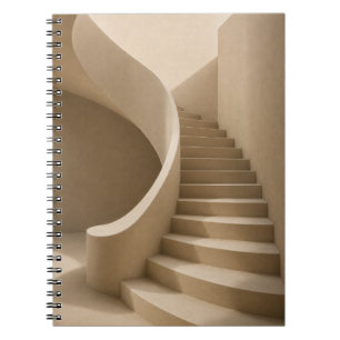 Carnet Curved Staircase Minimalist Beige Notebook